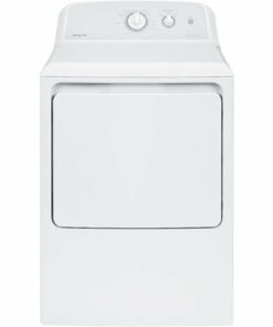Hotpoint - 6.2 Cu. Ft. Gas Dryer - White /Gray Backsplash