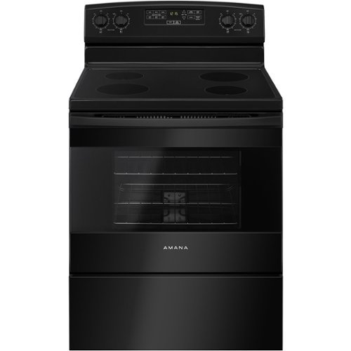 Amana - 4.8 Cu. Ft. Freestanding Electric Range - Black 0