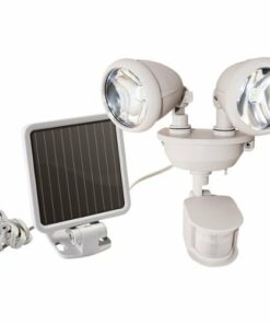 MAXSA Innovations - Solar Dual Head LED Security Light - Off-White
