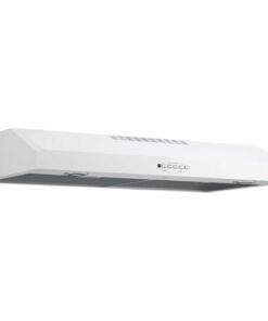 GE - 36" Convertible Range Hood - White on White