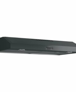 GE - 36" Convertible Range Hood - Black on black