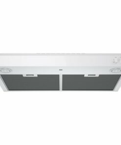 GE - 30" Convertible Range Hood - White on White 1