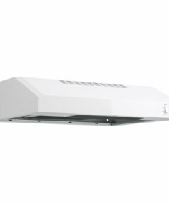 GE - 24" Convertible Range Hood - White on White