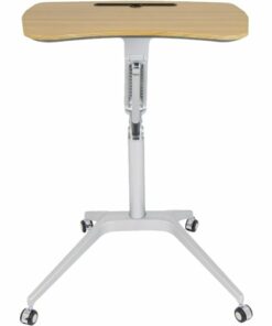 Calico Designs - Ridge Mobile Laptop Cart - Silver, Maple