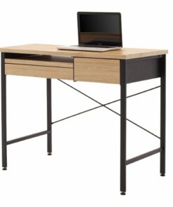 Calico Designs - Ashwood Compact Desk - Graphite/Ashwood