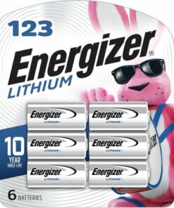 Energizer 123 Lithium Batteries (6 Pack), 3V Photo Batteries