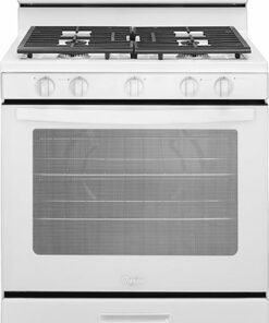 Whirlpool - 5.1 Cu. Ft. Freestanding Gas Range - White 1