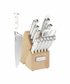 Cuisinart - 15-Piece Cutlery Set - White & Stainless