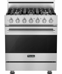 Viking - 3 Series 4.0 Cu. Ft. Self-Cleaning Freestanding LP Gas Convection Range - Stainless steel