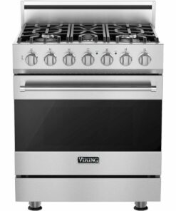 Viking - 3 Series 4.7 Cu. Ft. Self-Cleaning Freestanding Dual Fuel Convection Range - Stainless steel