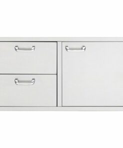 Sedona By Lynx - 42" Storage Door & Double Drawer Combo for Outdoor Kitchen - Stainless steel