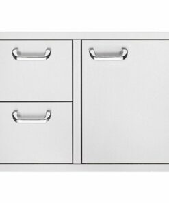 Sedona By Lynx - 30" Double Drawer and Access Door Combo for Outdoor Kitchen - Stainless steel