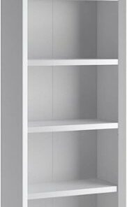 CorLiving - Quadra 4-Shelf Bookcase - White