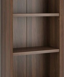 CorLiving - Quadra 2-Shelf Bookcase - Walnut
