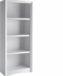 CorLiving - Quadra 3-Shelf Bookcase - White