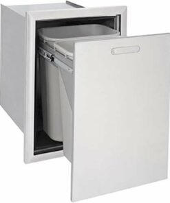 Lynx - Outdoor Trash and Recycle Center - Silver