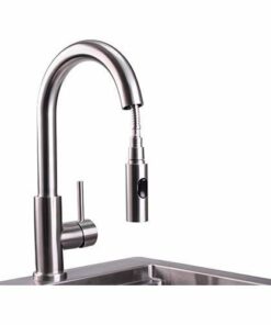 Outdoor Gooseneck Pull Down Faucet
