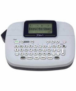 Brother - P-touch, PT-M95, Handy Label Maker, 9 Type Styles, 8 Deco Mode Patterns - Blue Gray and Navy
