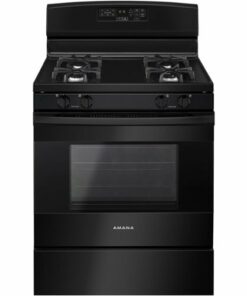 Amana - 5.0 Cu. Ft. Self-Cleaning Freestanding Gas Range - Black