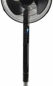 Honeywell - Advanced QuietSet 16" Pedestal Fan - Black