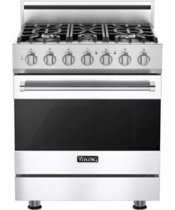 Viking - 4.7 Cu. Ft. Self-Cleaning Freestanding Dual Fuel LP Gas Convection Range - White 0