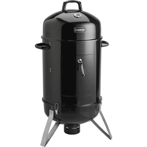 Cuisinart - Vertical 18" Charcoal Smoker - Black