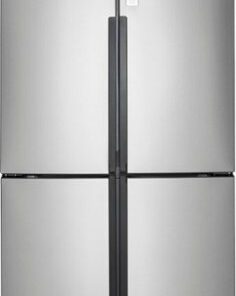 Haier - 16.4 Cu. Ft. Counter-Depth Side-by-Side Refrigerator - Stainless steel