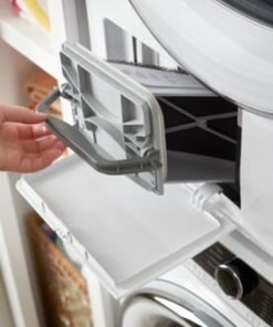 Whirlpool - 4.3 Cu. Ft. Stackable Electric Dryer with Steam and Wrinkle Shield - White