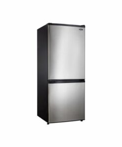 Danby - 9.2 Cu. Ft. Bottom-Freezer Refrigerator - Black/Stainless Steel Look
