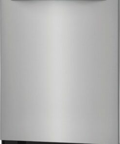 Frigidaire - Gallery 24" Top Control Built-In Dishwasher with Stainless Steel Tub, 51 dba - Stainless steel
