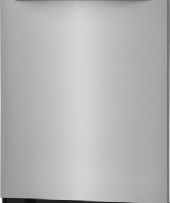 Frigidaire - Gallery 24" Top Control Built-In Dishwasher with Stainless Steel Tub, 49 dba - Stainless steel 0