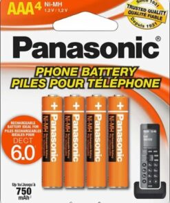Panasonic - Rechargeable AAA Batteries (4-Pack)