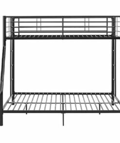 Walker Edison - Premium Twin over Full-Size Bunk Bed - Black