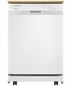 Whirlpool - 24" Front Control Tall Tub Portable Dishwasher - White