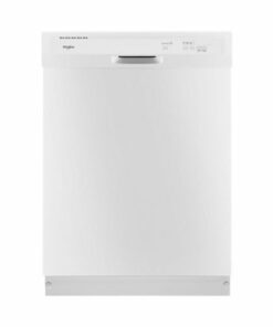 Whirlpool - 24" Front Control Built-In Dishwasher with 1-Hour Wash Cycle, 55dBA - White