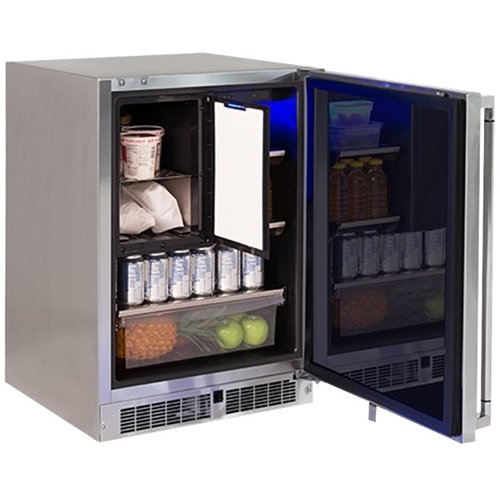 Lynx - Professional 3.9 Cu. Ft. Built-In Mini Fridge - Stainless steel 1