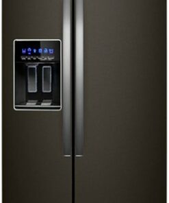 Whirlpool - 28.4 Cu. Ft. Side-by-Side Refrigerator with In-Door-Ice Storage - Black Stainless Steel