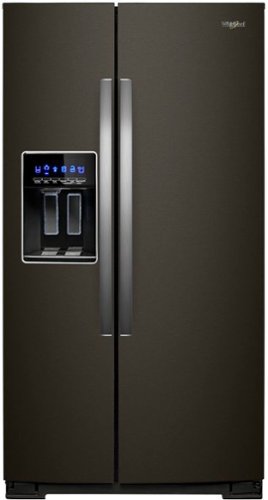 Whirlpool - 28.4 Cu. Ft. Side-by-Side Refrigerator with In-Door-Ice Storage - Black Stainless Steel