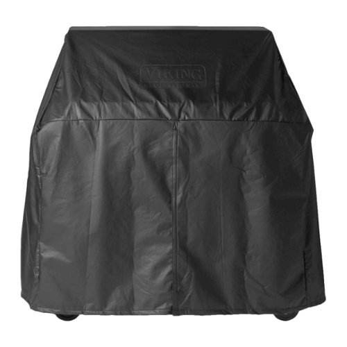 Viking - Vinyl Outdoor Cover for 54" Gas Grill on Cart - Black