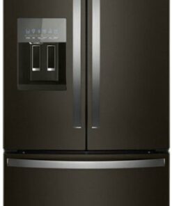 Whirlpool - 24.7 Cu. Ft. French Door Refrigerator - Black Stainless Steel