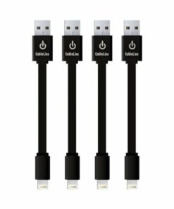 CableLinx - 3.5" Lightning to USB Charge and Sync Cable Value Pack - Black