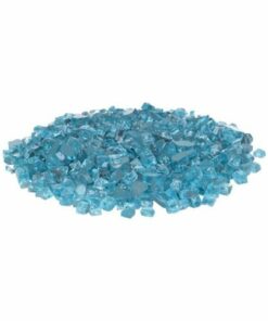 Fire Sense - Reflective Fire Glass Filler - Bahama Blue