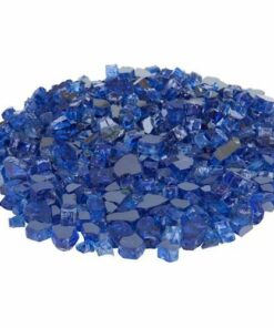 Fire Sense - Reflective Fire Glass Filler - Sapphire Blue