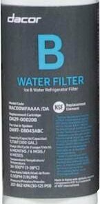 Water Filter for Dacor Side-by-Side refrigeration - White