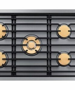 Dacor - Contemporary 36" Built-In Gas Cooktop with 5 burners with SimmerSear, Liquid Propane Convertible - Silver Stainless Steel