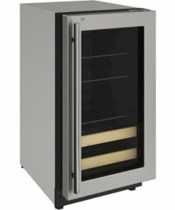 U-Line - 2000 Series 87-Can Beverage Cooler - Stainless steel