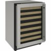 U-Line - Captain 2000 Series 43-Bottle Built-In Wine Cooler - Stainless steel 0