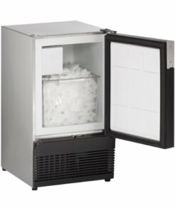 U-Line - Marine Series 14.9" 24.9-Lb. Freestanding Icemaker - Stainless Solid 1