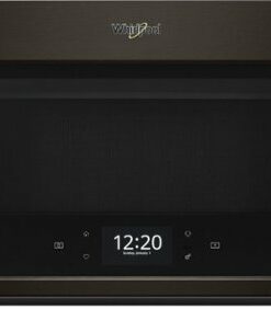 Whirlpool - 1.9 Cu. Ft. Convection Over-the-Range Microwave - Black Stainless Steel
