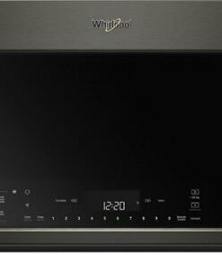 Whirlpool - 1.9 Cu. Ft. Convection Over-the-Range Microwave with Sensor Cooking - Black Stainless Steel